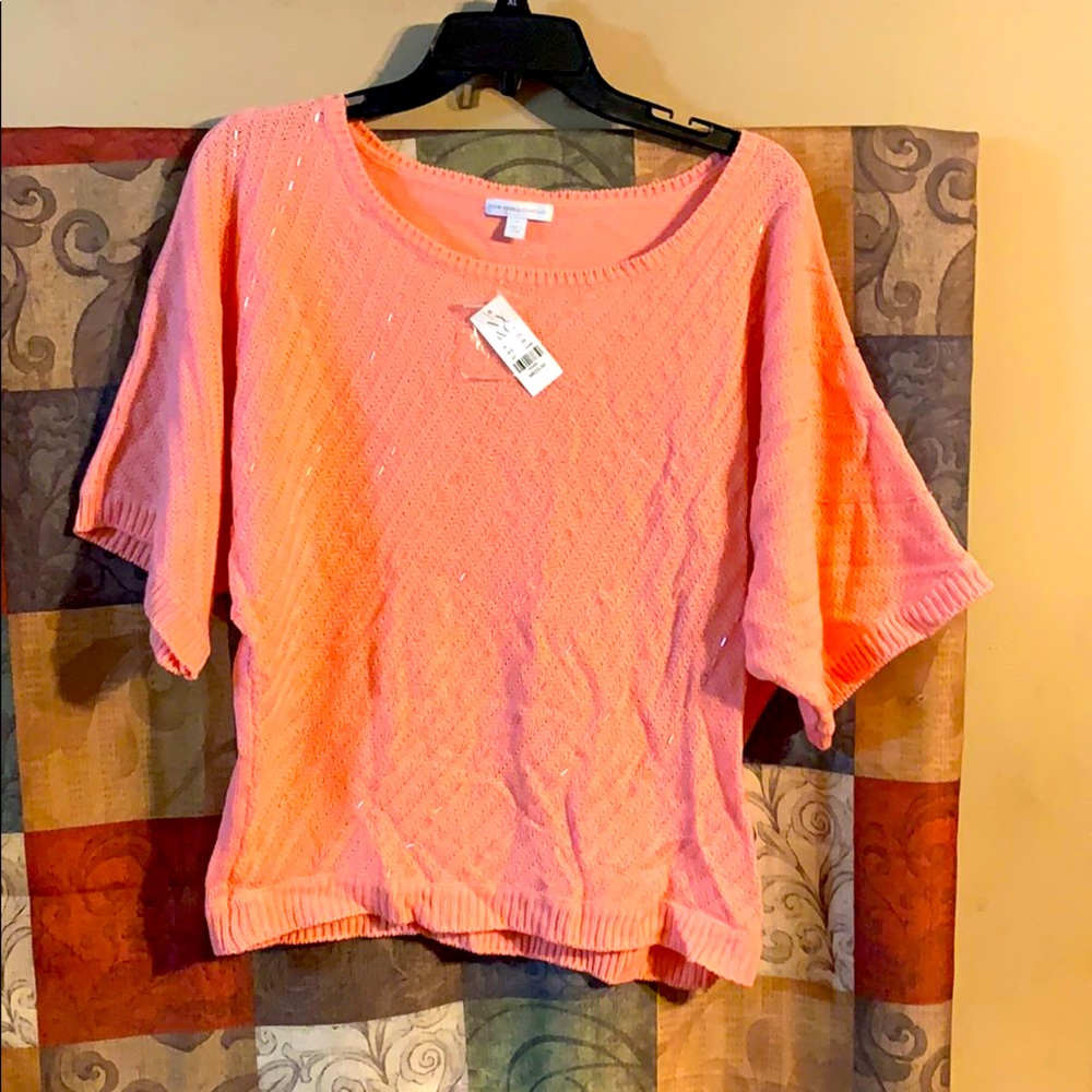 New York & Co Pink cropped sweater